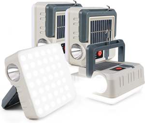 Lanterne solaire portable, 5 modes d'éclairage, lampe torche LED, étanche IPX4, 10000 lumens, pannes de courant, ouragan, randonnée, camping - Product Image 1