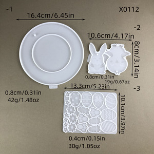 แม่พิมพ์ซิลิโคนเรซิ่นทำมือ Kingnoo รูปทรงไม่สม่ำเสมอ 1 ชิ้น สำหรับงาน DIY สไตล์ Ins ของตกแต่ง เครื่องมือทำเค้ก มีสินค้าในสต็อกที่เหอเป่ย - Product Image 4