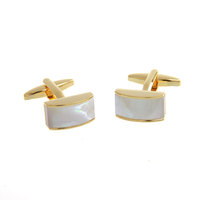 Boutons de manchette pour hommes de qualité supérieure pince à cravate personnalisé nacre coquille plaqué or pierre naturelle costume chemise accessoire robe de smoking de mariage