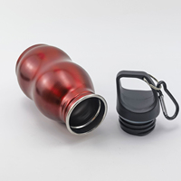 Mini bouteille d'eau mignonne en forme de gourde en acier inoxydable et métal de 350ml avec logo personnalisé bouteille d'eau pour le sport en plein air