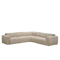Canapé inclinable électrique intelligent de luxe extensible en forme de L personnalisé en tissu Beige chaise inclinable canapé mobilier de salon