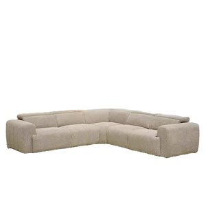 Sofá reclinable de tela inteligente eléctrico de lujo extensible seccional en forma de L personalizado, silla reclinable Beige, sofá, muebles de sala de estar - Product Image 6