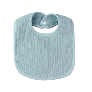 Unisex White Baby Lätzchen Plain Dyed Eco Friendly Baby Lätzchen Personal isierte benutzer definierte monogramm ierte Text Baumwolle Versand bereit 100% Baumwolle - Product Image 1