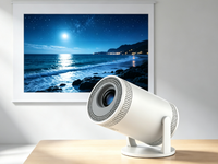 Mini Proyector Óptico Semi-Cerrado C300, 720P, 180ANSI, Resistente al Polvo, Larga Duración, Android 14, 1+8GB, WiFi 6, Portátil para Interiores y Exteriores