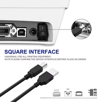 Cable de Transferencia de Datos USB 2.0 Tipo A Macho a Tipo B Macho, Blindado y Chapado en Níquel, de Xput, en Varias Longitudes de 1 a 10 Metros, para Impresora y Escáner