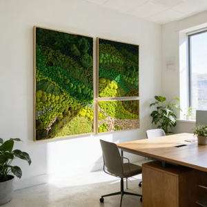 Cadre de mousse préservée, décoration artistique, panneau de mousse naturelle pour décoration murale, fait main, écologique, art mural en mousse pour la maison et le bureau - Product Image 6