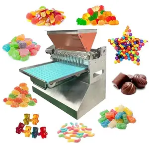 New Style Sweets Pouring Jelly Gummy Machine / Automatic Hard Candy Pouring Forming Making Machine