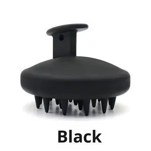 Cepillo de Silicona Pura de Doble Uso para Masaje del Cuero Cabelludo, Cepillo para Champú en Seco y Húmedo con Raspador y Peine Meridiano, Producto para el Cuidado y Peinado del Cabello de Bebés - Product Image 6