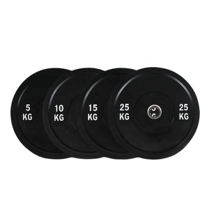 Cheap 10-45lbs Olym Bumper Plate Fitness Equipment Home Gym Free Weightlifting Rubber <b>Weight</b> Plates - Product Image 1
