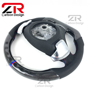 Volante de Fibra de Carbono con Palancas de Cambio para <span class=keywords><strong>BMW</strong></span> M E84 E85 E89 E90 E91 E83 E92 E93 E70 <span class=keywords><strong>E60</strong></span> E39 E30 M3 M4 F10 F20 - Product Image 5