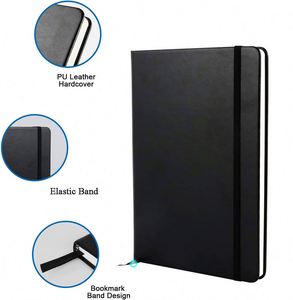 Low Moq Custom Wholesale Promotional A5 Business Classic <b>Journals</b> Notebook Pu Leather Hardcover 100 Sheets for Students - Product Image 3