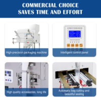 Machine d'emballage automatique pneumatique à double tête pour pesage, remplissage et scellage de poudres granulaires pour aliments, sacs personnalisés