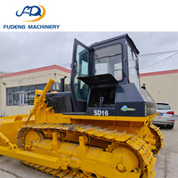 Bulldozers Shantui SD16 d'occasion, 160 kW, godet de 4,5 m³, bulldozer sur chenilles Shantui SD16 d'occasion pour travaux de terrassement lourds