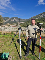 SingularXYZ E1 Lite GNSS RTK portable avec 60 °   Instrument de mesure d'inclinaison IMU pour la topographie