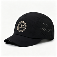 Gorra de béisbol tipo trucker de malla deportiva con letras bordadas con hilo luminoso, ajustable frontalmente con cierre snapback, para equipos de running y fitness