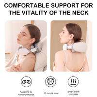 Masajeador Eléctrico Multifunción para Cuello con Calor, Masajeador de Hombros, Alivio del Dolor Muscular, para Oficina, Hogar y Auto