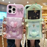 Étui de téléphone BAILI Factory luxueux et populaire avec porte-cartes, sac bandoulière et chaîne métallique pour Redmi 15A/X8 PRO MAX/NOTE 15