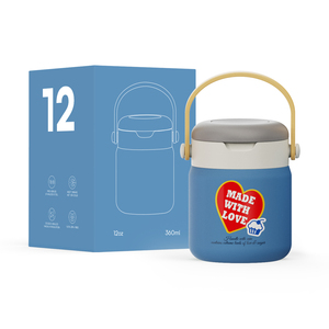 Contenedor térmico Hong Ling para niños, fiambrera de acero inoxidable con aislamiento térmico al vacío, contenedores de sopa de alimentos con tapa a prueba de fugas - Product Image 1