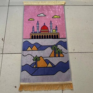 Tappetino da <span class=keywords><strong>Preghiera</strong></span> Islamico Antiscivolo in Velluto con Stampa Digitale <span class=keywords><strong>per</strong></span> Bambini, Tappeto Spesso <span class=keywords><strong>per</strong></span> la <span class=keywords><strong>Preghiera</strong></span> Musulmana - Product Image 3