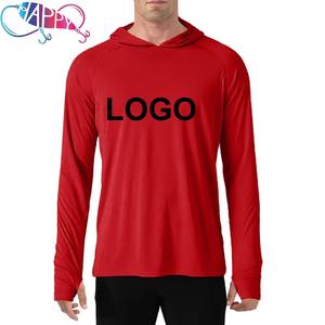 Upf 50 + شعار مخصص للحماية من الشمس فتل الرطوبة التمويه قمصان الرجال النساء طويلة الأكمام تنفيس الأشعة فوق البنفسجية الصيد - Product Image 6