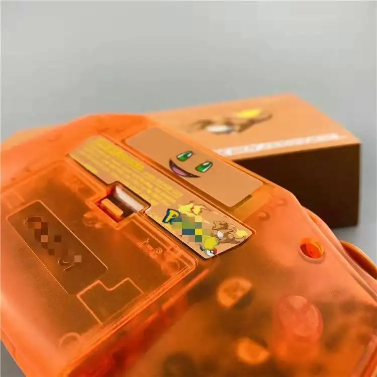 DIY Konsol Genggam Pokmon BACKLIT IPS V2 Yang Diperbarui untuk Konsol Nintendo GBA untuk Charmander Terbatas