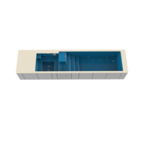 Piscine Conteneur Préfabriquée en Gros, Grande Piscine Rectangulaire Hors Sol, Spa Personnalisé OEM pour Projets et Commandes en Gros