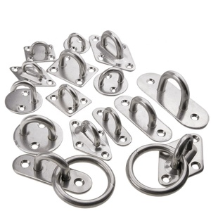 Œil de fixation oblong en acier inoxydable 316 pour usage maritime, anneau en D de 5 mm, plaque de fixation, boucle, gréement, accessoires pour yacht et <span class=keywords><strong>bateau</strong></span> - Product Image 2