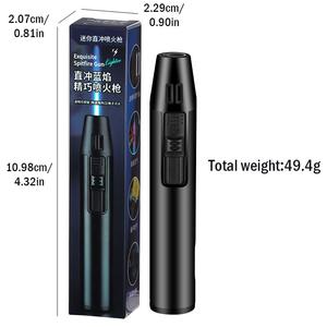 JX Mini briquet torche à gaz rechargeable au butane coupe-vent, briquet torche à flamme jet pour cigare, bougies, grils, cheminées, camping - Product Image 4