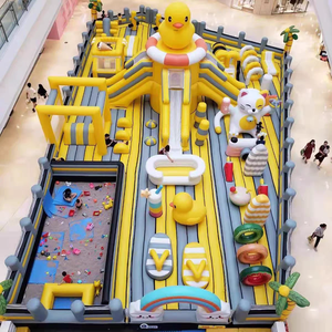 Bassin à Bébés Gonflable Géant Personnalisé en Caoutchouc Coloré, Équipement d'Amusement Commercial Multi-Toboggans, Marque <span class=keywords><strong>YFN</strong></span>, Garantie 1 An - Product Image 2