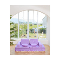 Divertido Sofá de Juego para Niños, Sofá Plegable, 8 Piezas, Muebles de Juego Imaginativos para Niños Creativos