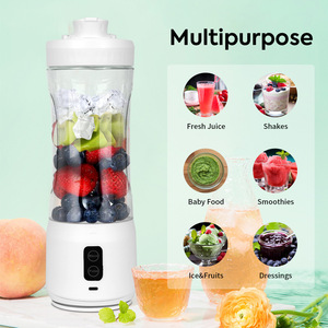 Licuadora portátil de 601 ml y 800 ml, recargable e inalámbrica, con cabezal de tres cuchillas para batidos y jugos. - Product Image 3