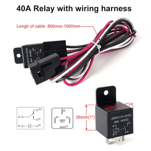 Kit de cableado para ventilador dual con relé de 12V 40A para actualización del sistema de refrigeración del coche - Product Image 4