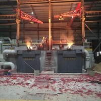 Four à induction industriel de 5 tonnes pour la fusion des métaux ferreux et non ferreux pour le cuivre, l'acier, le fer, l'aluminium et divers métaux