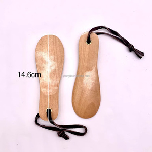 고품질 작은 나무 신발 경적 맞춤형 로고 포켓 신발 경적 - Product Image 2