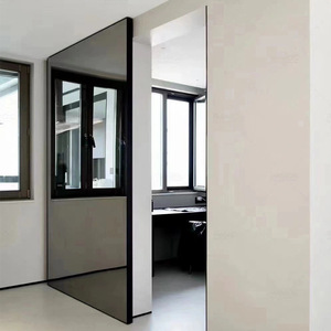 <span class=keywords><strong>Porte</strong></span> <span class=keywords><strong>coulissante</strong></span> moderne minimaliste <span class=keywords><strong>en</strong></span> bois massif composite avec miroir, sans <span class=keywords><strong>rail</strong></span>, <span class=keywords><strong>pour</strong></span> cuisine, salle de bain, ou chambre de rangement - Product Image 2