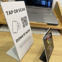 Présentoir de Table NFC Programmable Personnalisé avec Code QR Google Review Présentoir de Table NFC