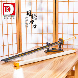 Zenitsu Nichirin <span class=keywords><strong>Sword</strong></span> BRICKモデルDIYミニカタナパズル教育アセンブリビルディングブロックセット子供用ギフト - Product Image 5