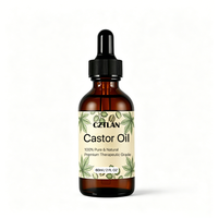 Minyak Jarak Hitam Label Pribadi Cold Pressed Menutrisi Rambut, Bulu Mata, Alis, Memperbaiki Pertumbuhan Rambut, Memperkuat, Minyak Jarak Organik Grosir