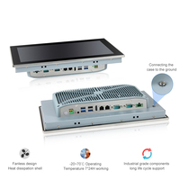 PC industriel sans ventilateur 13,3 pouces, Intel Core i3 8e génération, IP66, acier inoxydable SUS304, tension large bande 9-36V, HMI pour l'automatisation industrielle