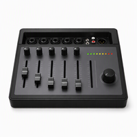 Console de mixage compacte Bluetooth USB 5 canaux pour diffusion en direct, podcast, studio à domicile et scène