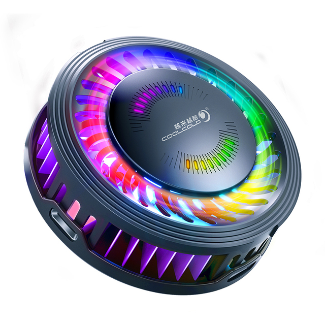 Portable Cell Phone Radiator Semiconductor Cooler Fast Power Cooling Fan Gaming Live Broadcast Recharging Mobile Phone Cooler