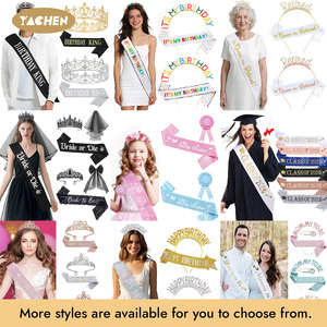 YACHEN Décorations de fête pour future mariée : Bannière Or Rose, Diadème, Écharpe et Voile pour future mariée, pour Douche nuptiale et Enterrement de vie de jeune fille - Product Image 6