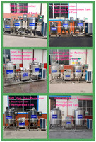 Vente chaude Ligne de machines laitières industrielles automatiques 100L 200L 300L 500L Machine de pasteurisation du lait, de fabrication de jus, de fromage et de yaourt