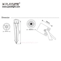 Éclairage extérieur IP67 3W paysage jardin LED lampe de pelouse