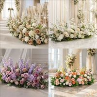 Roses artificielles en soie faites à la main pour la décoration de l'allée de mariage, la décoration de jardin en plein air, la décoration de fête, style naturel, durables et respectueuses de l'environnement