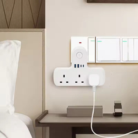 Prise d'extension électrique 15W 20W avec charge rapide USB PD, prise universelle standard britannique