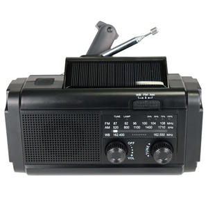 Radio solaire rechargeable OEM d'usine, manivelle, FM AM WB 3 bandes, avec lampe de poche, multi-alimentation, portable, pour le camping en extérieur - Product Image 2