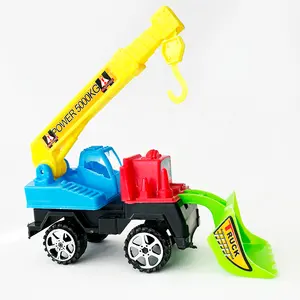 厂家供应塑料汽车玩具卡车模型玩具儿童玩起重机模型玩具