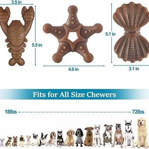 Jouet à mâcher indestructible pour chien de grande, moyenne et petite taille Jouets durables en nylon pour nettoyer les dents des chiens - Product Image 5