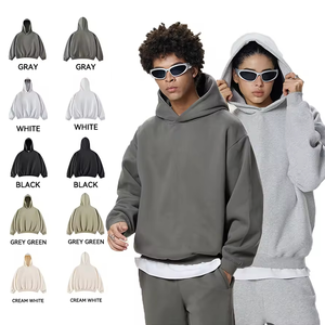 Sudadera con Capucha Personalizada Bordada para Hombre, 100% Algodón, 300 g/m², Gruesa, Larga, Talla Grande, Esencial - Product Image 5
